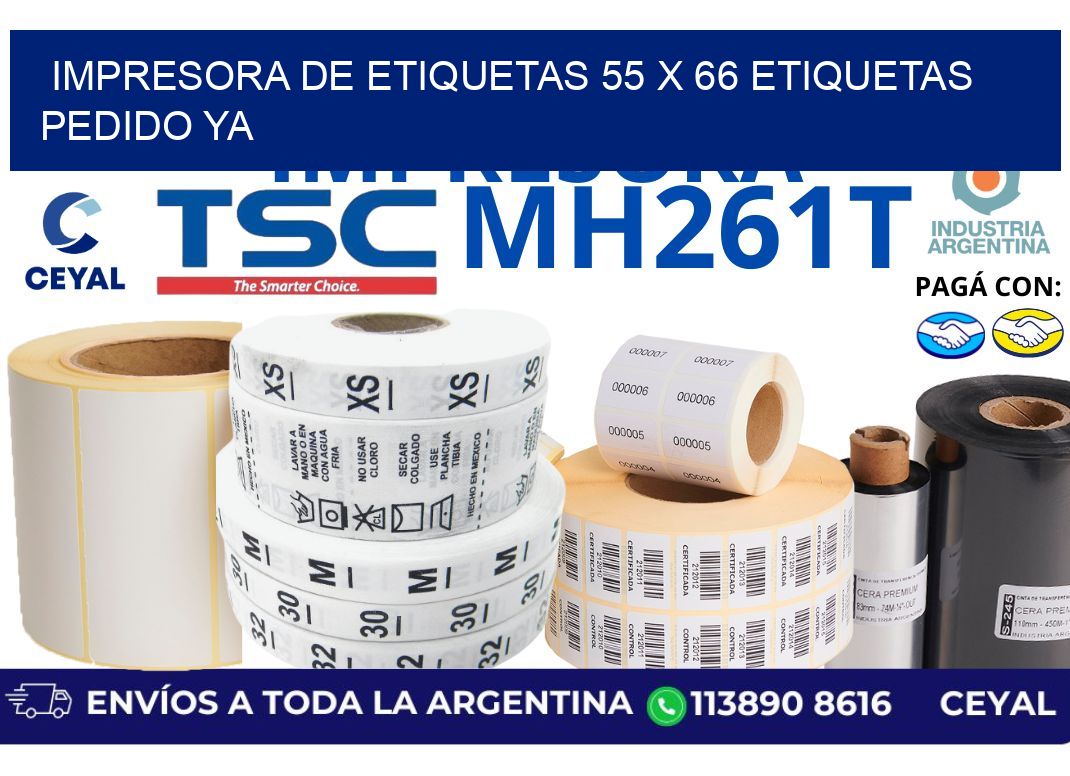 impresora de etiquetas 55 x 66 etiquetas pedido ya