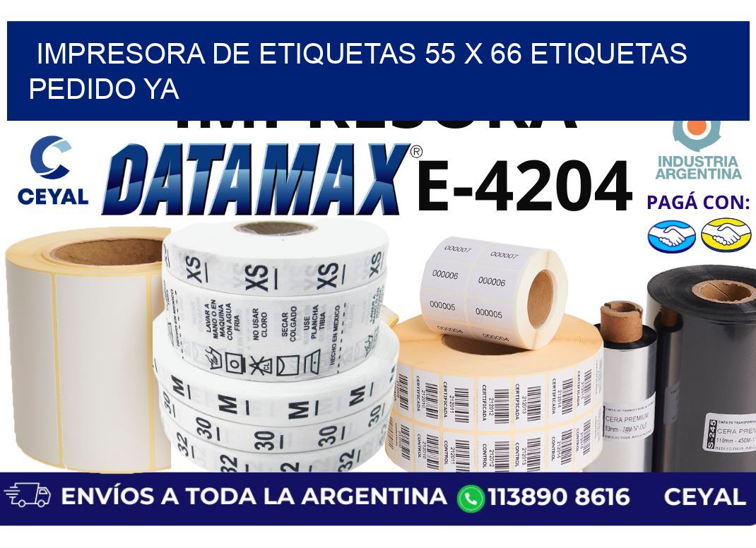 impresora de etiquetas 55 x 66 etiquetas pedido ya