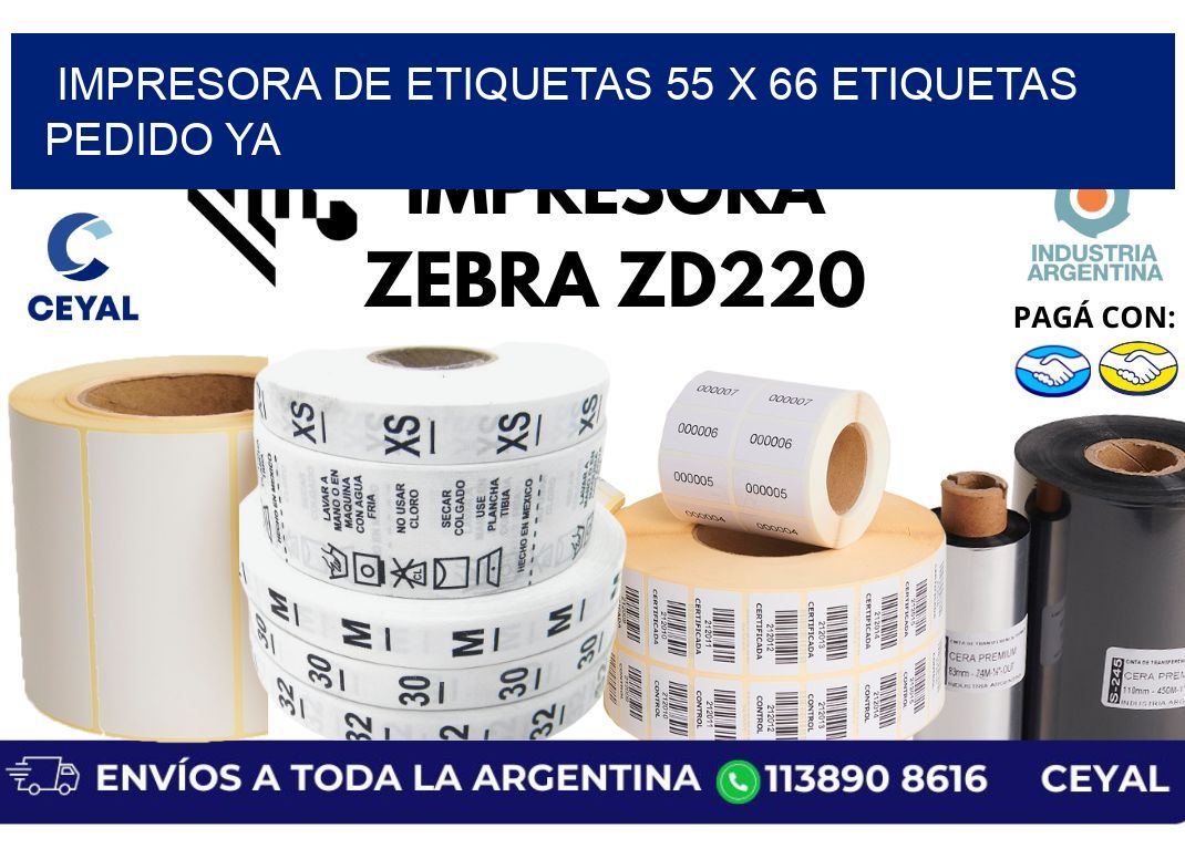 impresora de etiquetas 55 x 66 etiquetas pedido ya