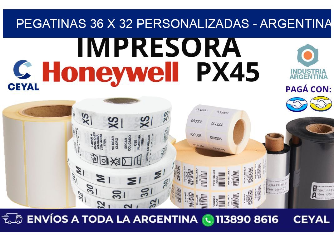 pegatinas 36 x 32 personalizadas - Argentina