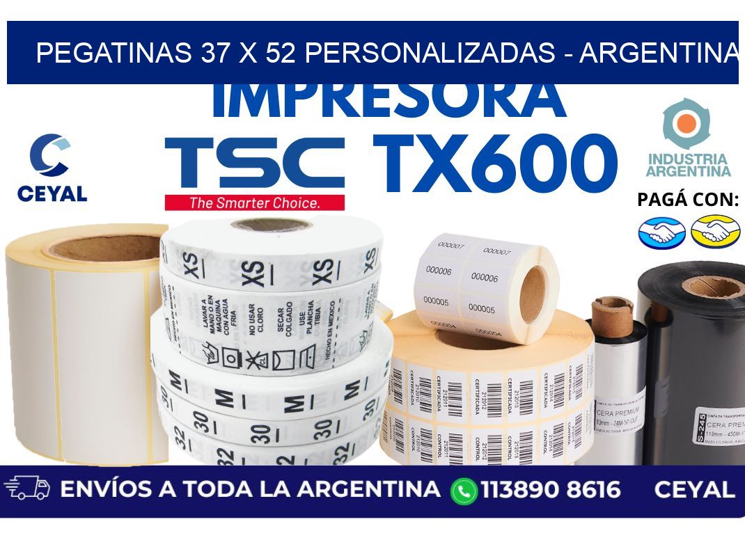 pegatinas 37 x 52 personalizadas - Argentina