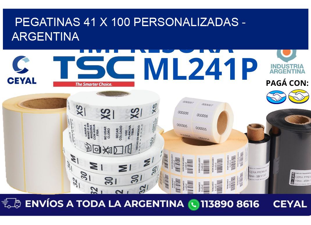 pegatinas 41 x 100 personalizadas - Argentina