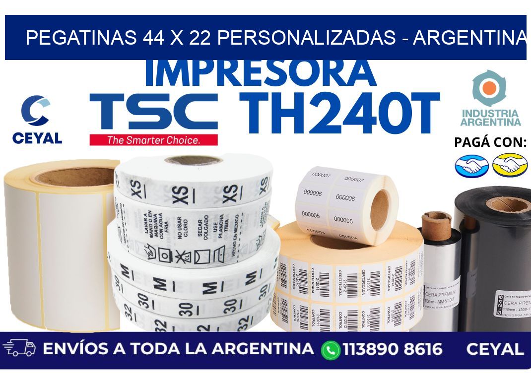 pegatinas 44 x 22 personalizadas - Argentina