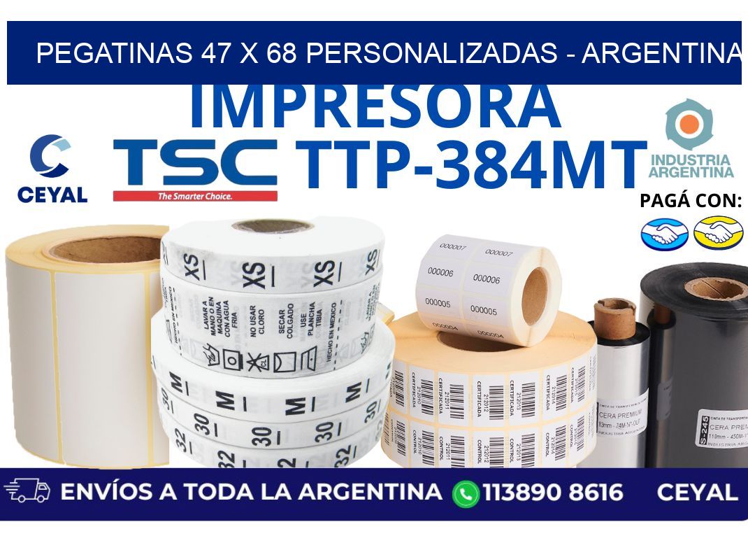 pegatinas 47 x 68 personalizadas - Argentina