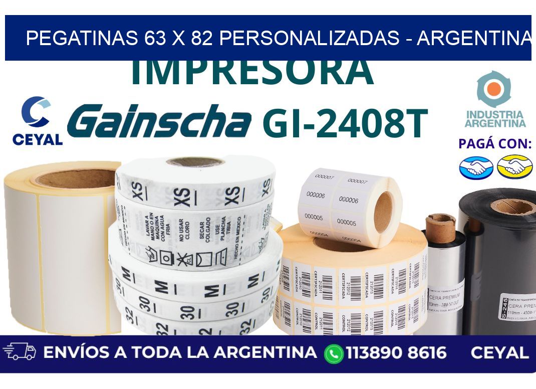 pegatinas 63 x 82 personalizadas - Argentina