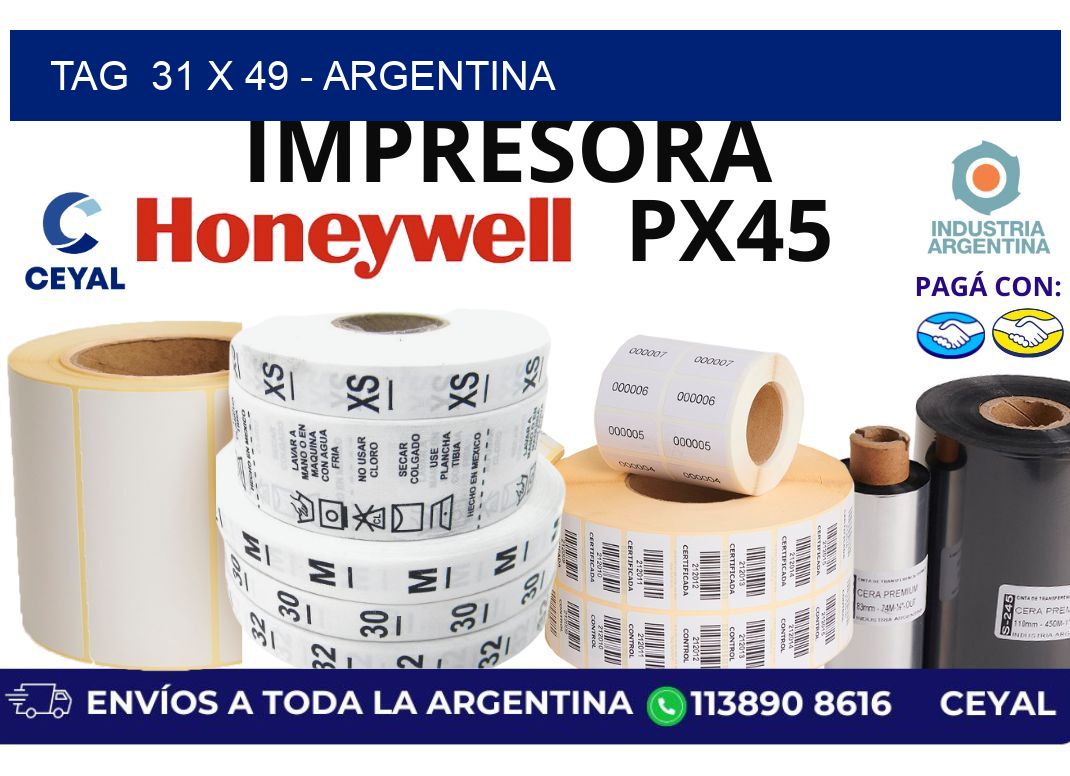 tag  31 x 49 - Argentina