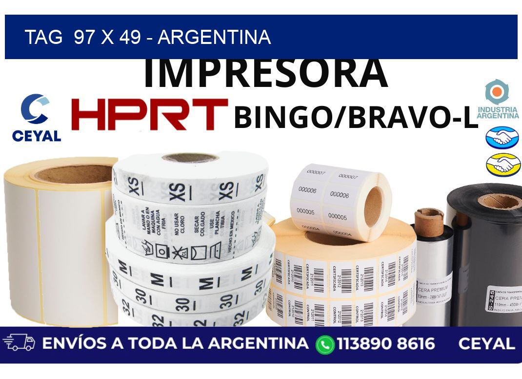 tag  97 x 49 – Argentina