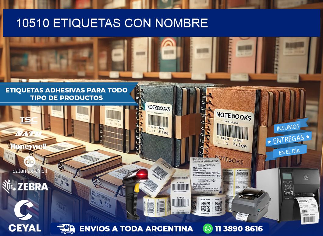 10510 etiquetas con nombre