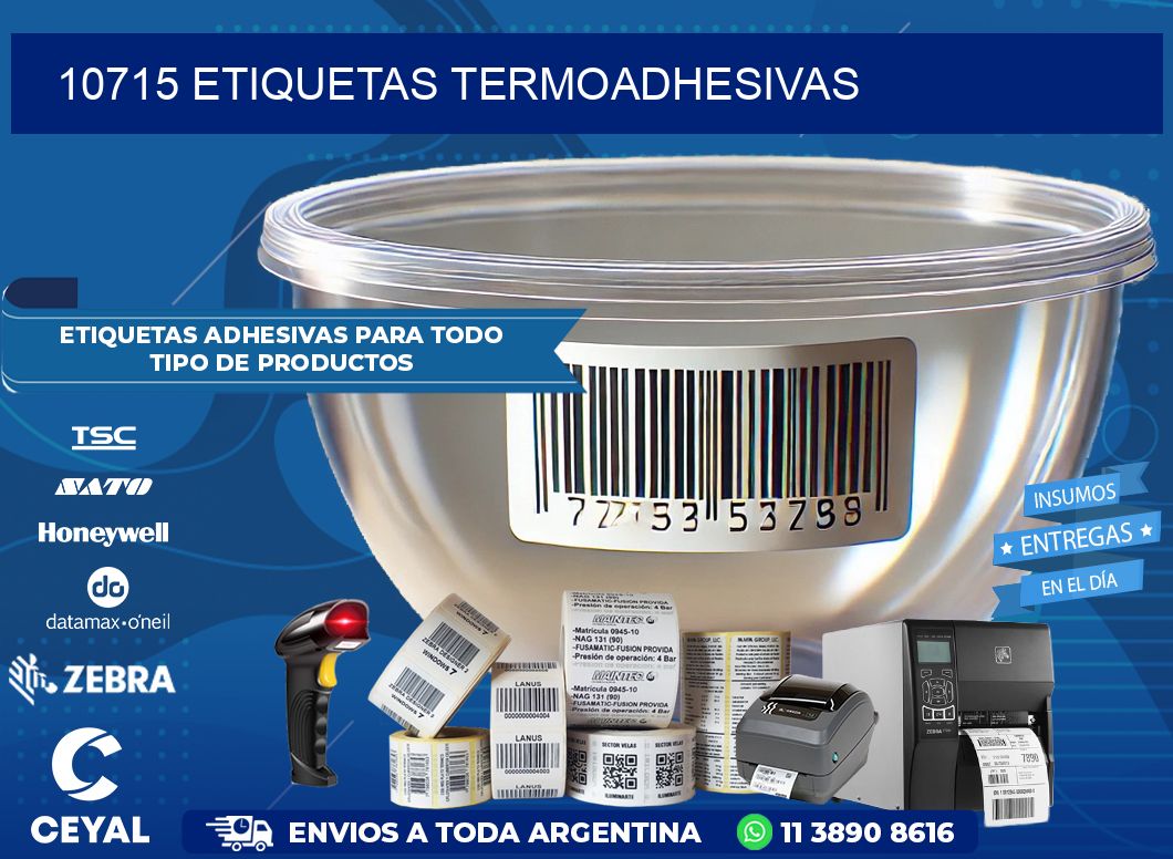 10715 etiquetas termoadhesivas