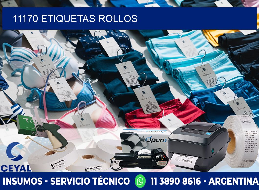 11170 etiquetas rollos