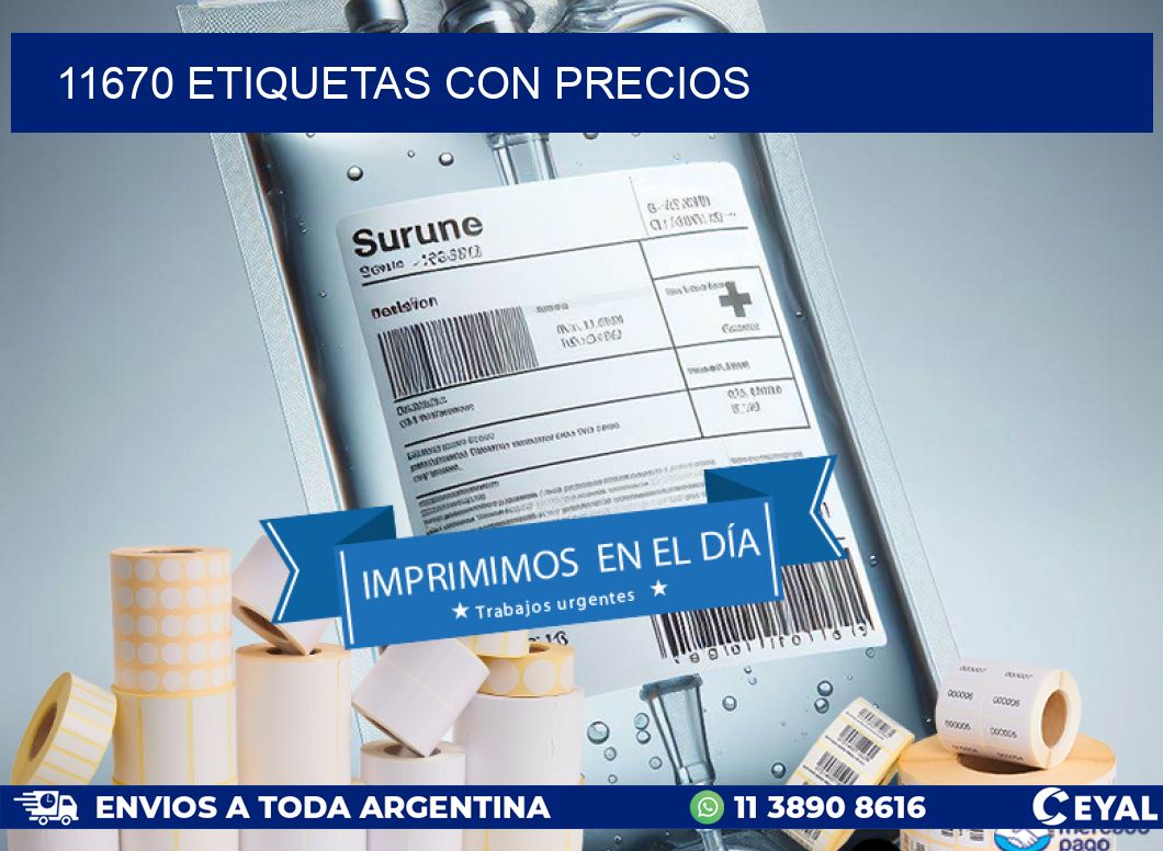 11670 etiquetas con precios