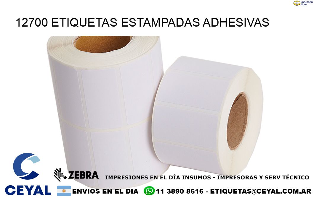 12700 etiquetas estampadas adhesivas
