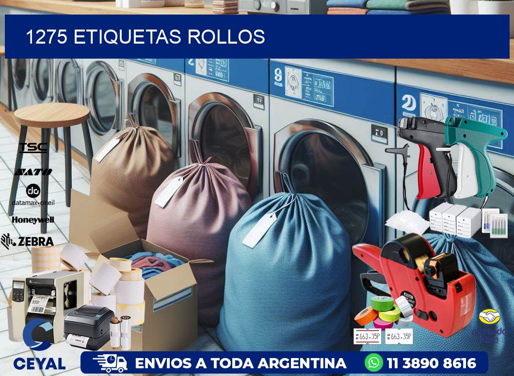 1275 etiquetas rollos
