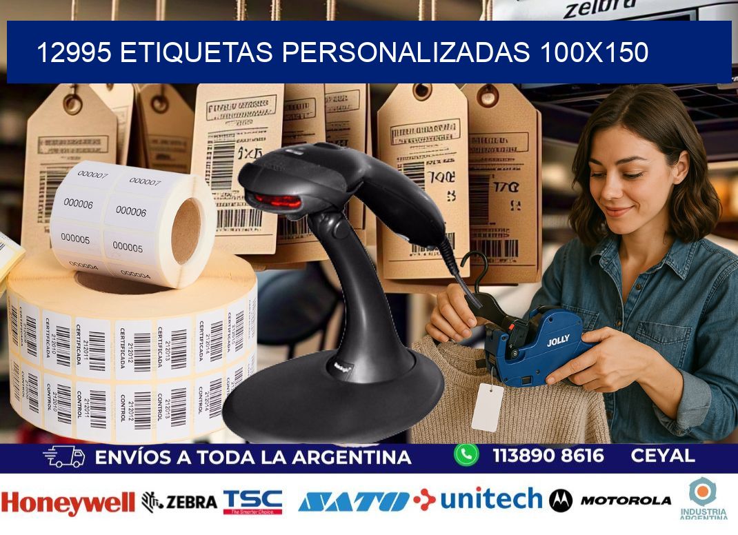 12995 Etiquetas personalizadas 100x150