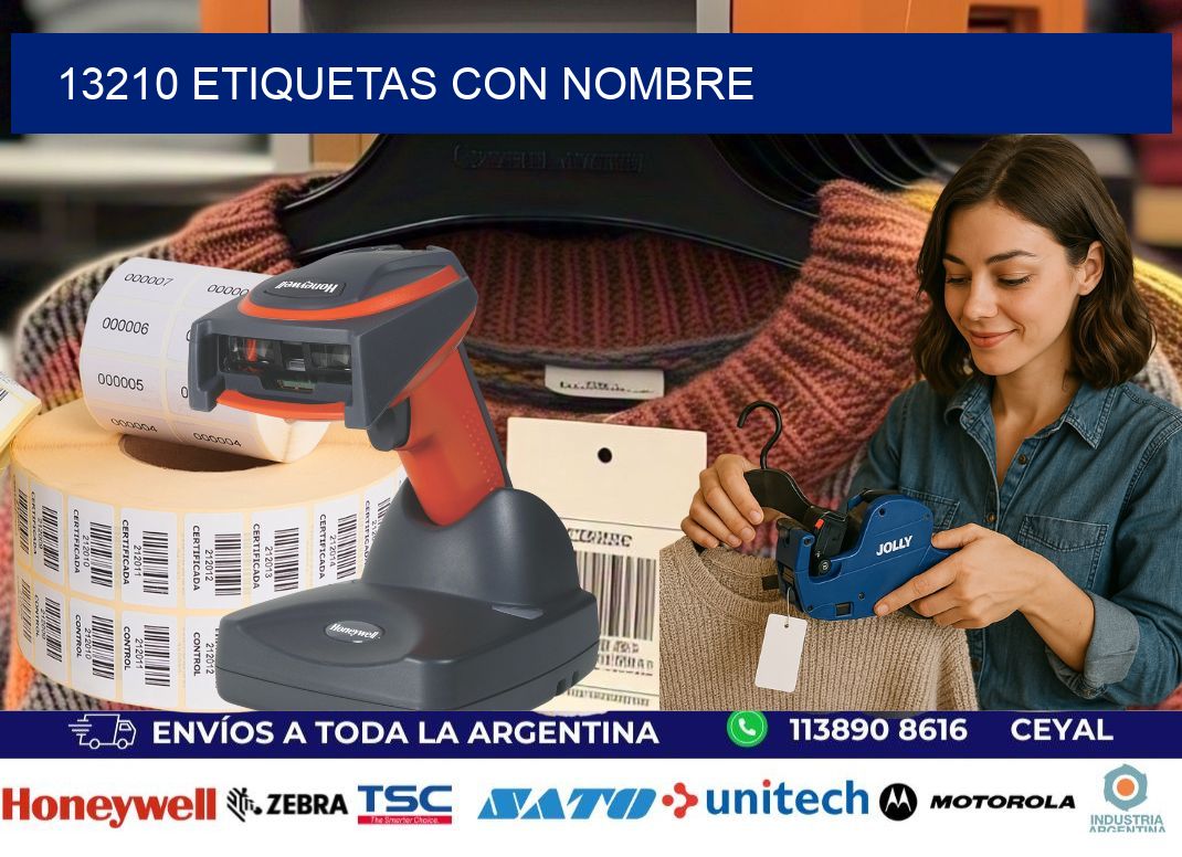 13210 etiquetas con nombre