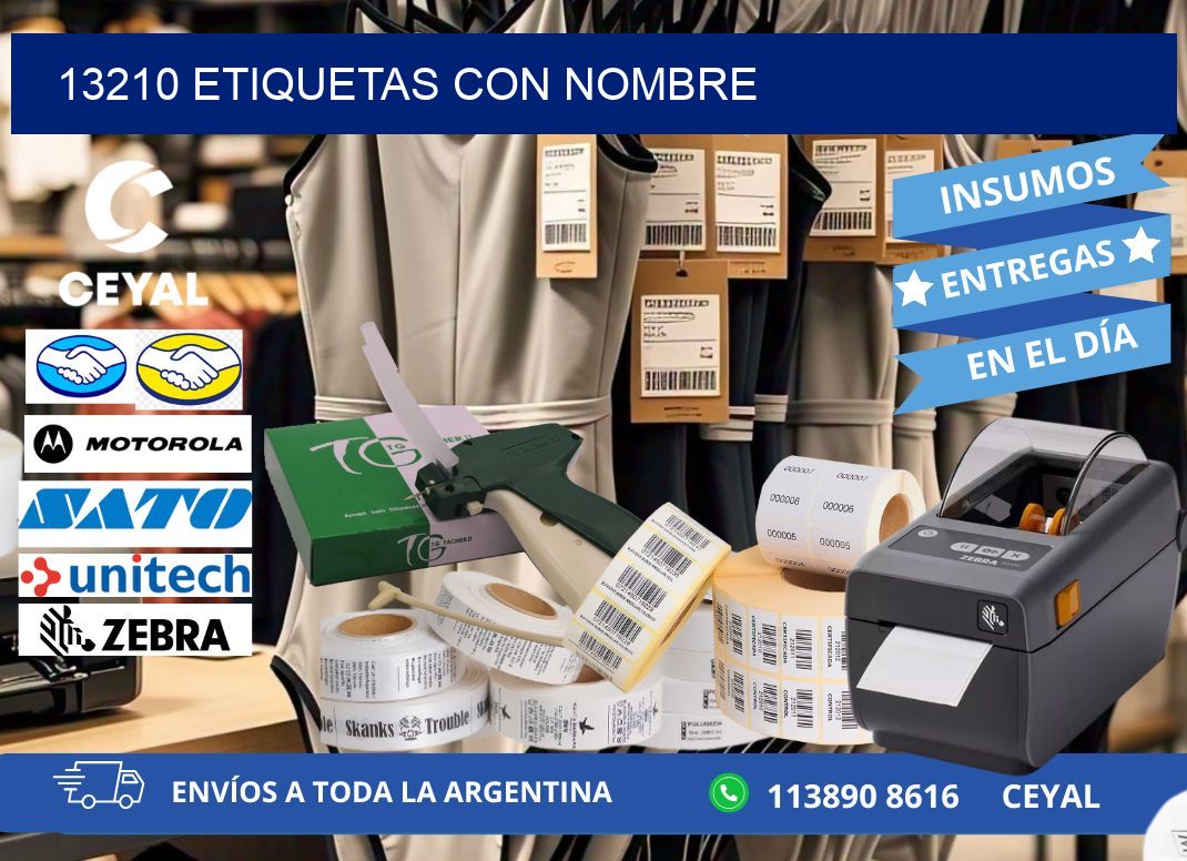 13210 etiquetas con nombre