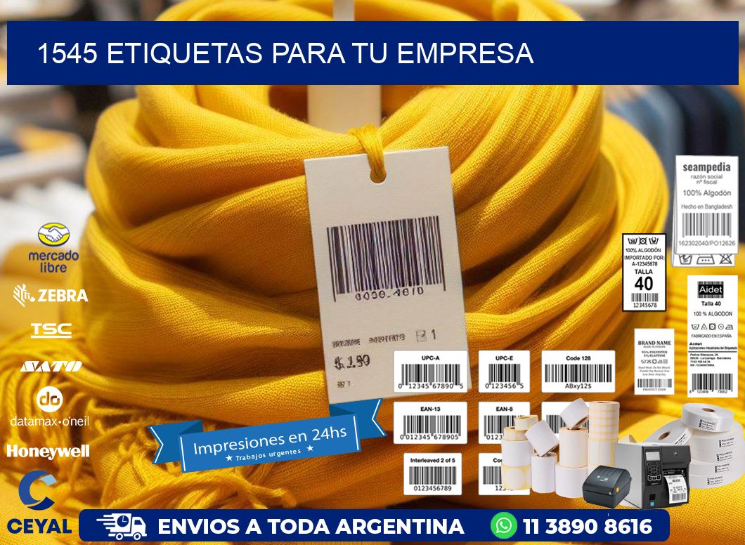 1545 etiquetas para tu empresa