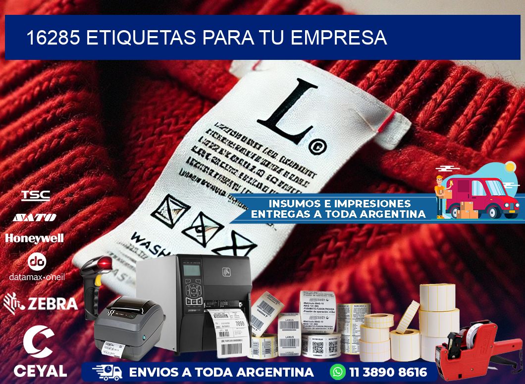 16285 etiquetas para tu empresa