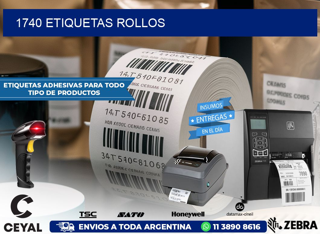 1740 Etiquetas rollos