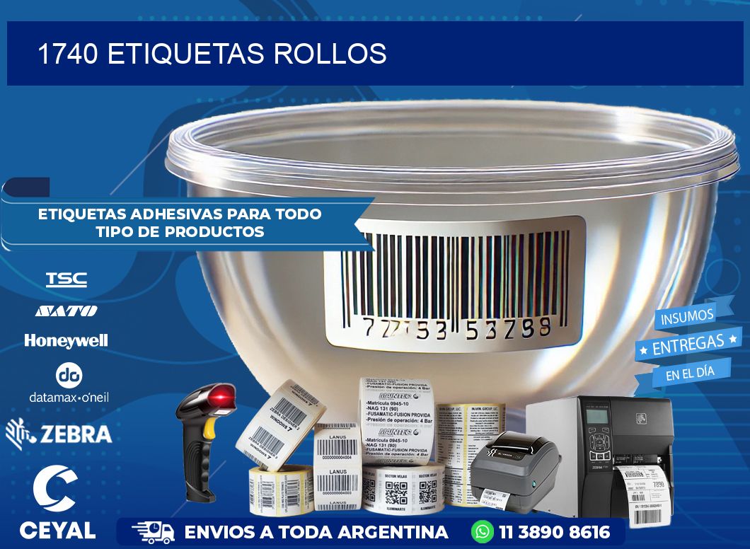 1740 Etiquetas rollos