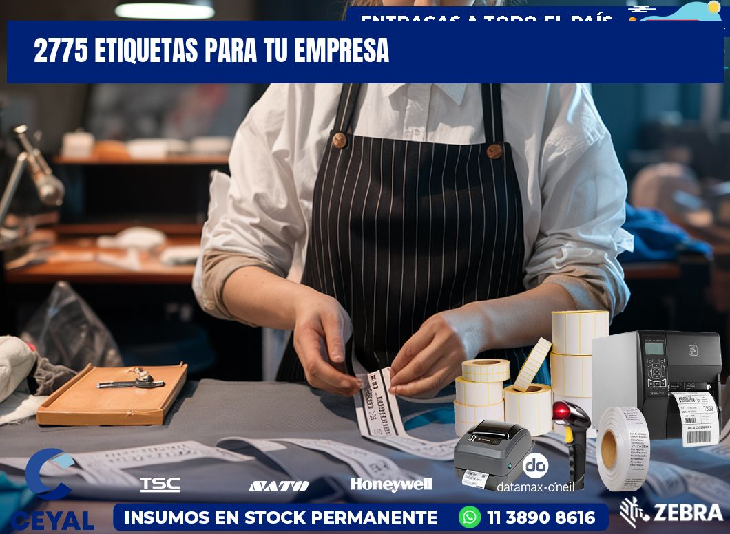 2775 etiquetas para tu empresa