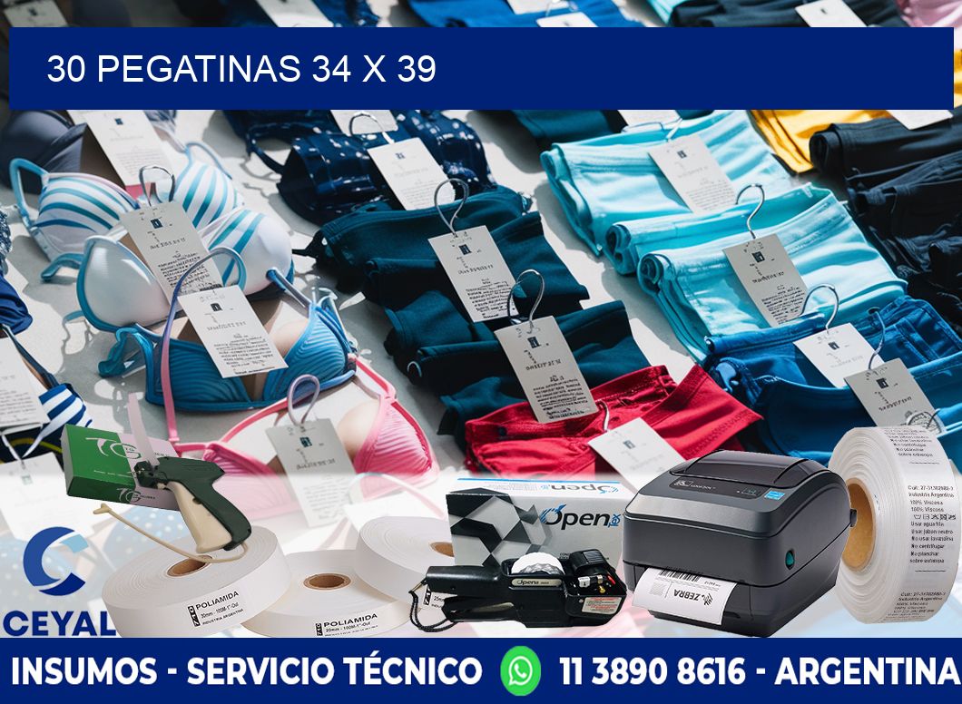 30 PEGATINAS 34 x 39