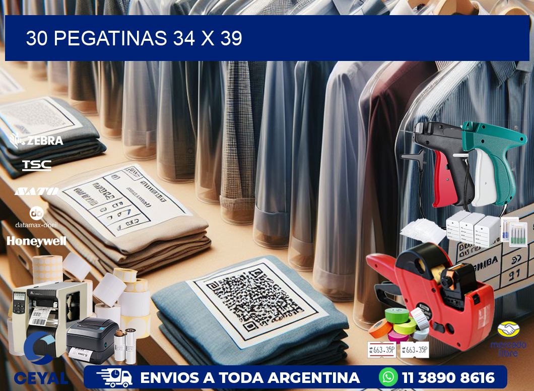 30 PEGATINAS 34 x 39