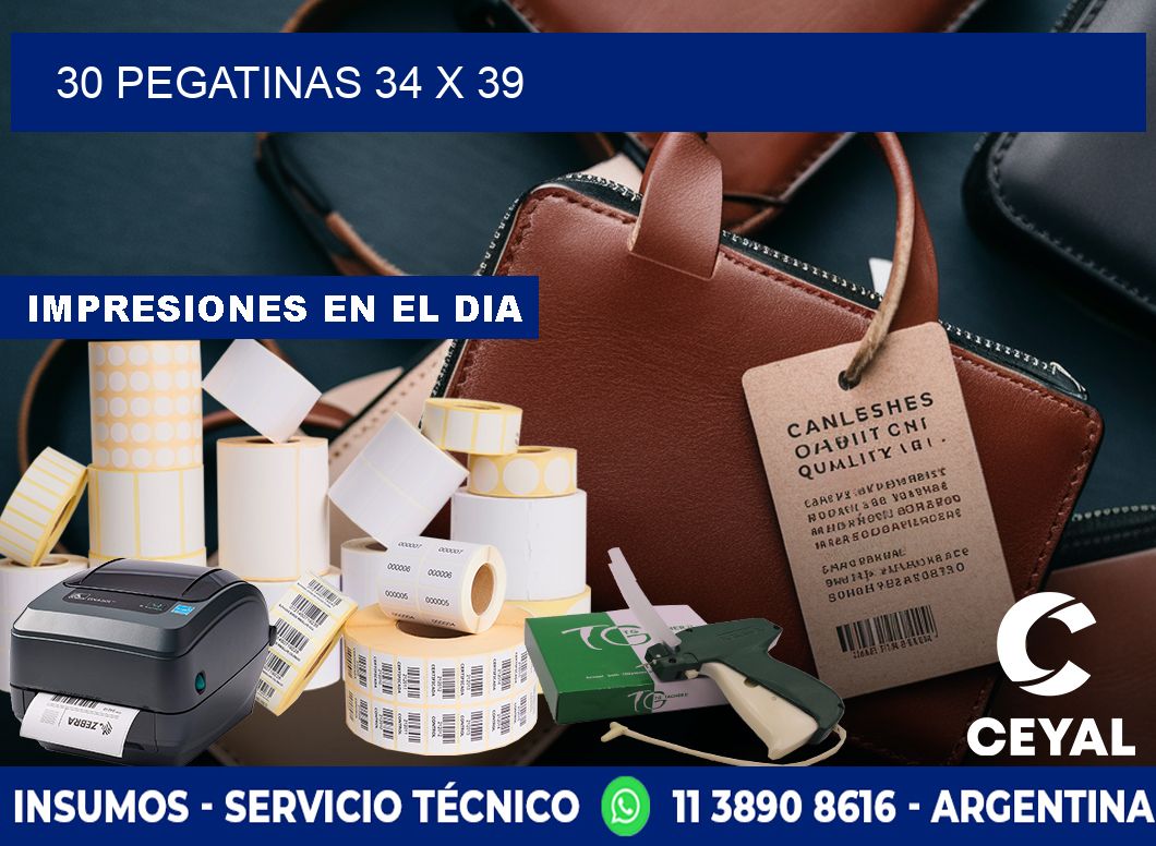 30 PEGATINAS 34 x 39