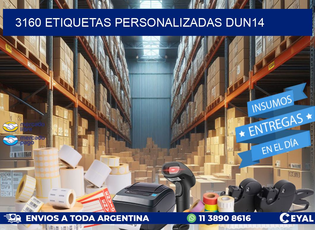 3160 Etiquetas personalizadas dun14