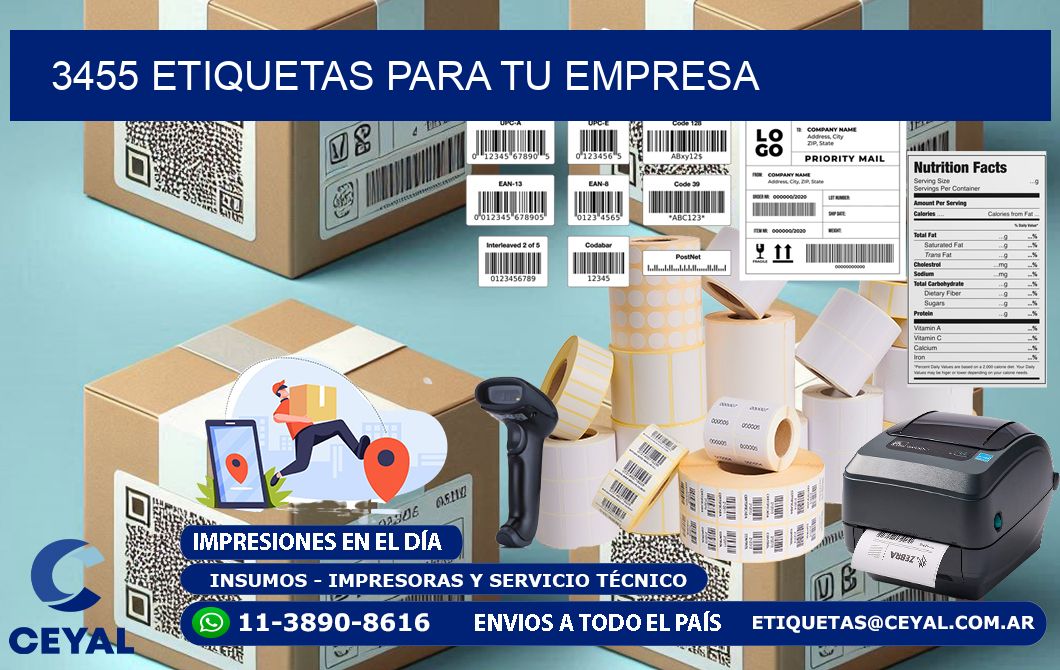 3455 etiquetas para tu empresa