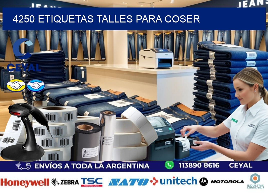 4250 ETIQUETAS TALLES PARA COSER