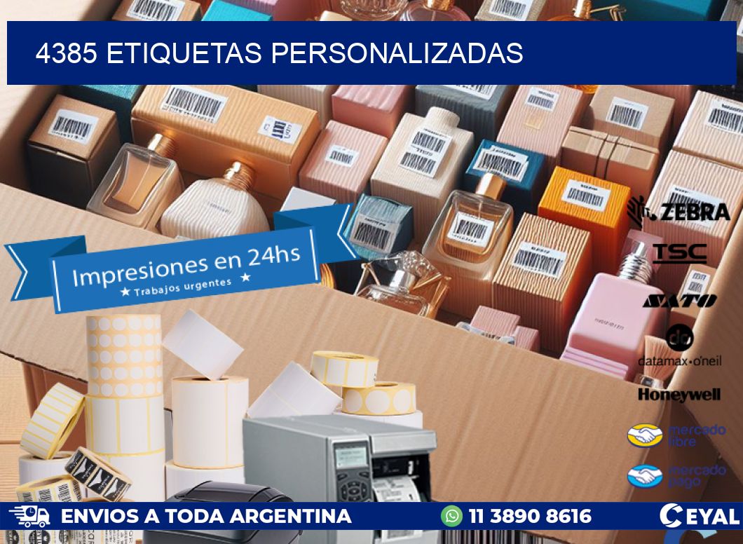 4385 Etiquetas personalizadas