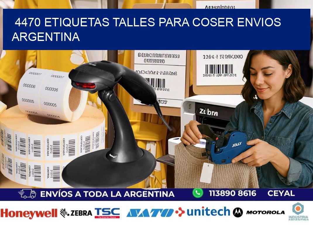 4470 ETIQUETAS TALLES PARA COSER ENVIOS ARGENTINA