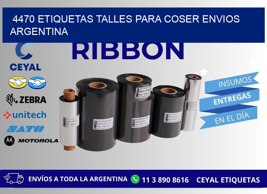 4470 ETIQUETAS TALLES PARA COSER ENVIOS ARGENTINA