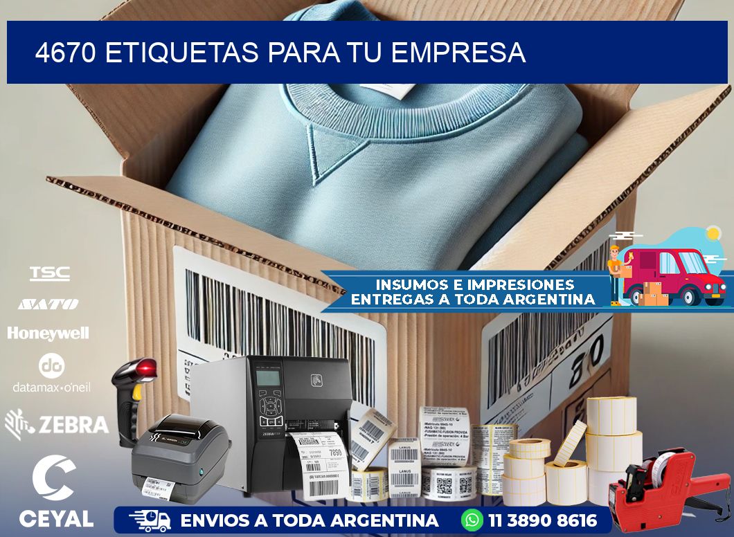 4670 etiquetas para tu empresa