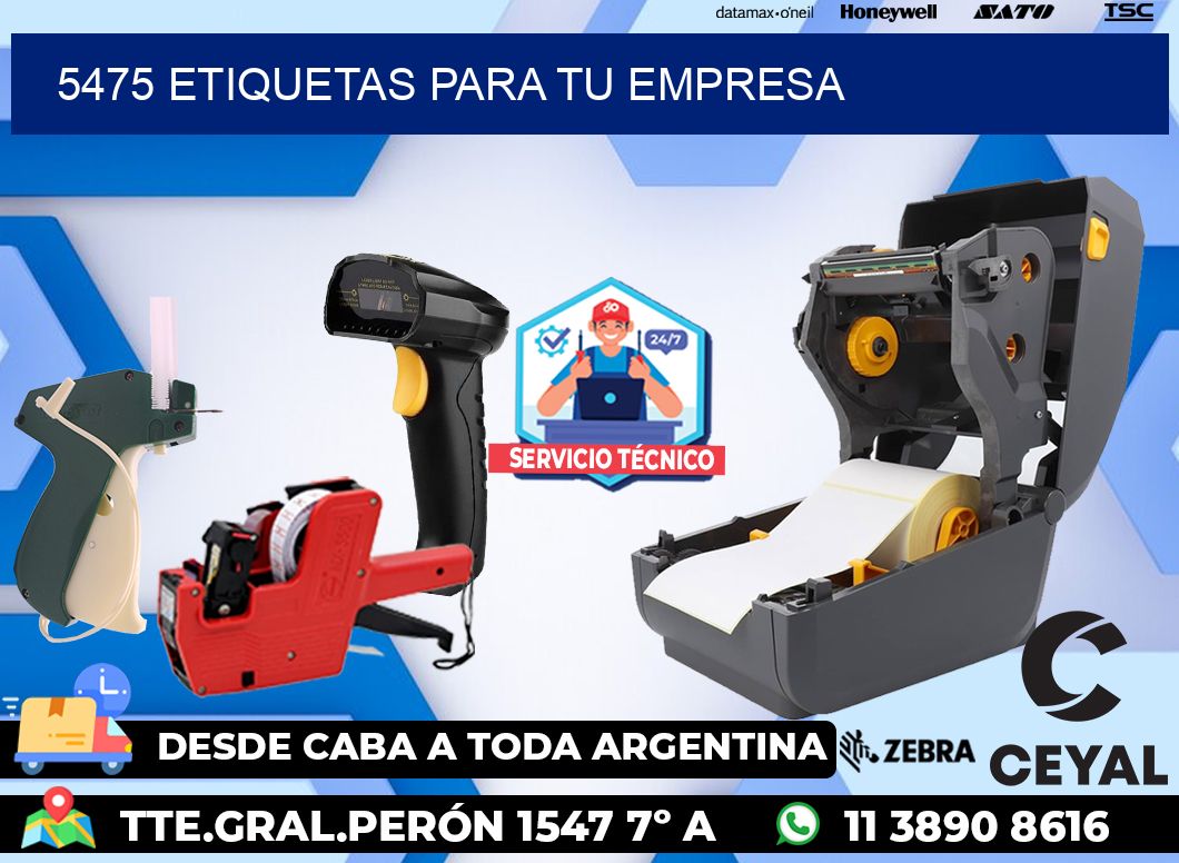 5475 etiquetas para tu empresa