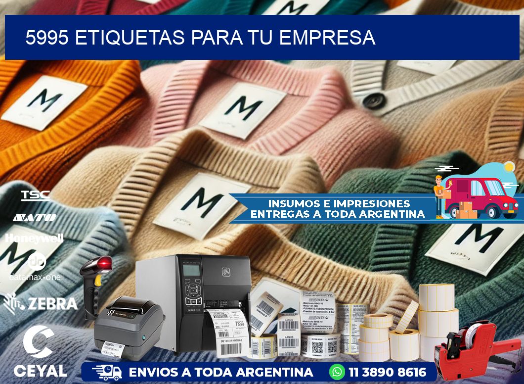 5995 etiquetas para tu empresa
