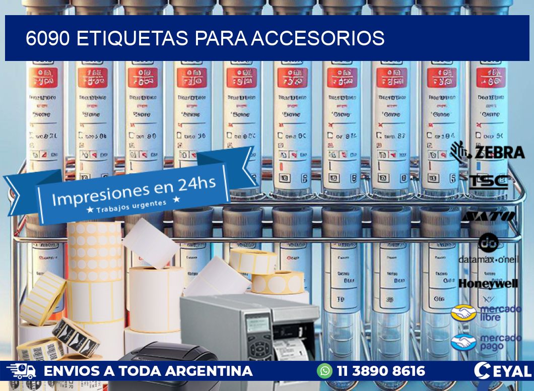 6090 Etiquetas para accesorios