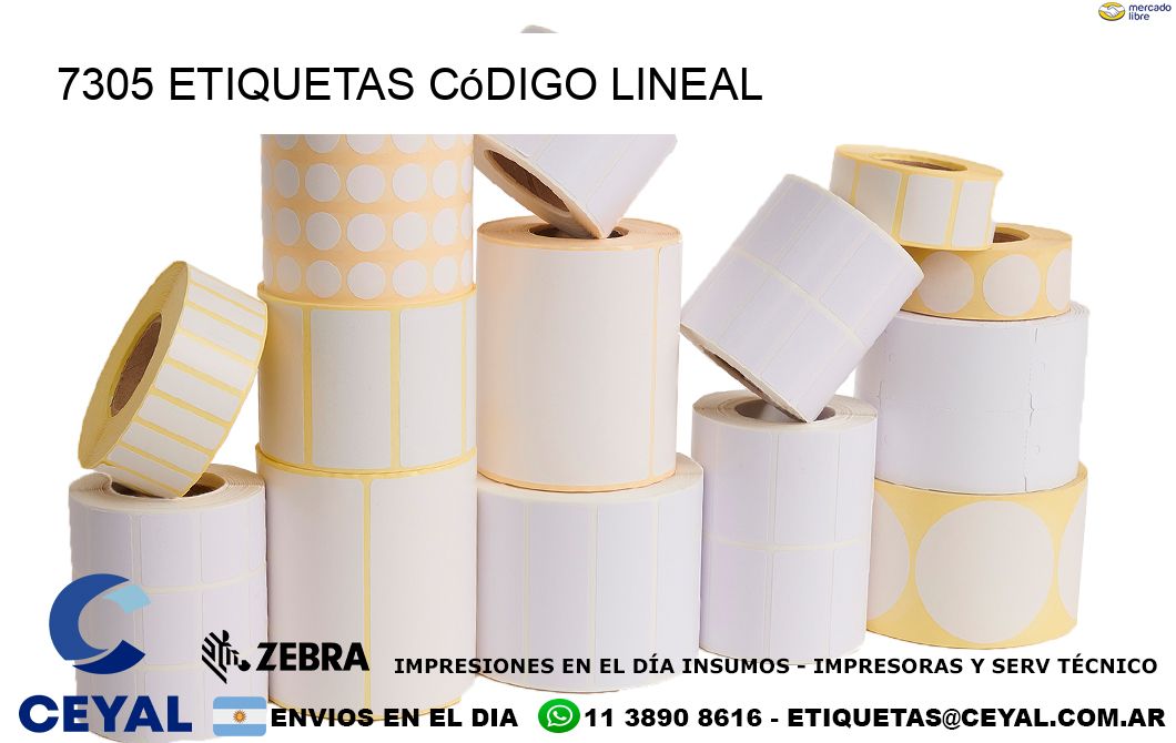 7305 Etiquetas código lineal