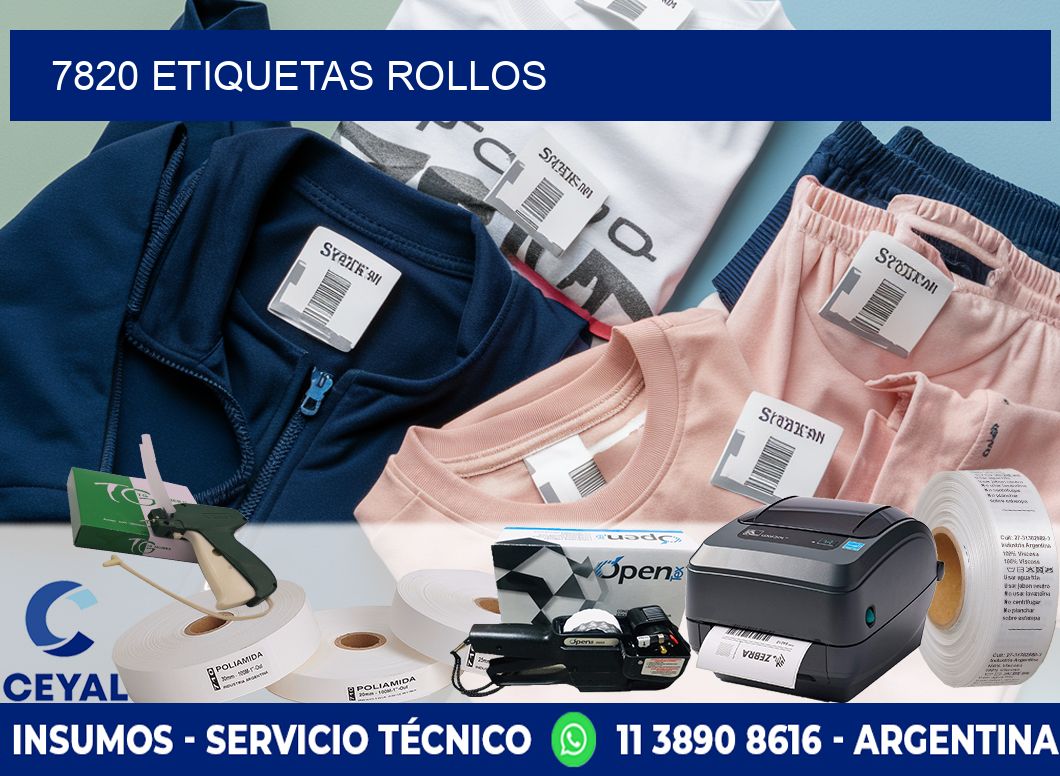 7820 etiquetas rollos
