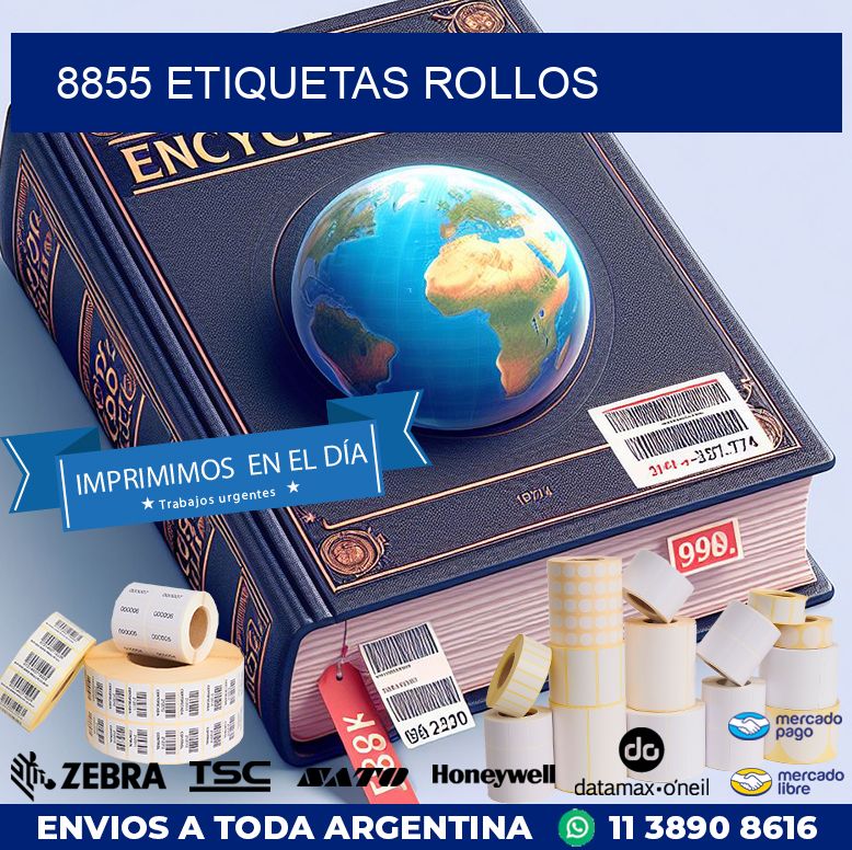 8855 etiquetas rollos