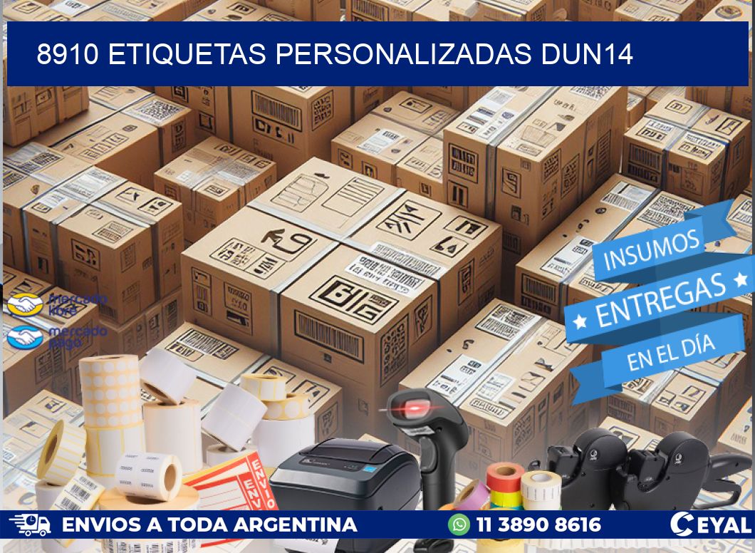 8910 Etiquetas personalizadas dun14