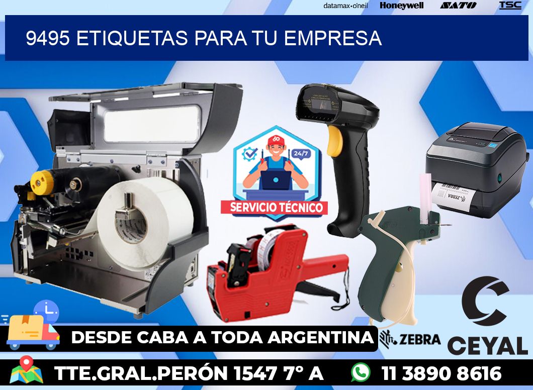 9495 etiquetas para tu empresa