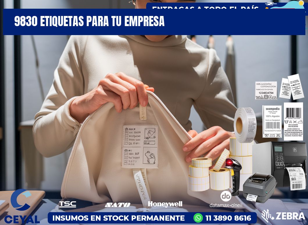 9830 etiquetas para tu empresa