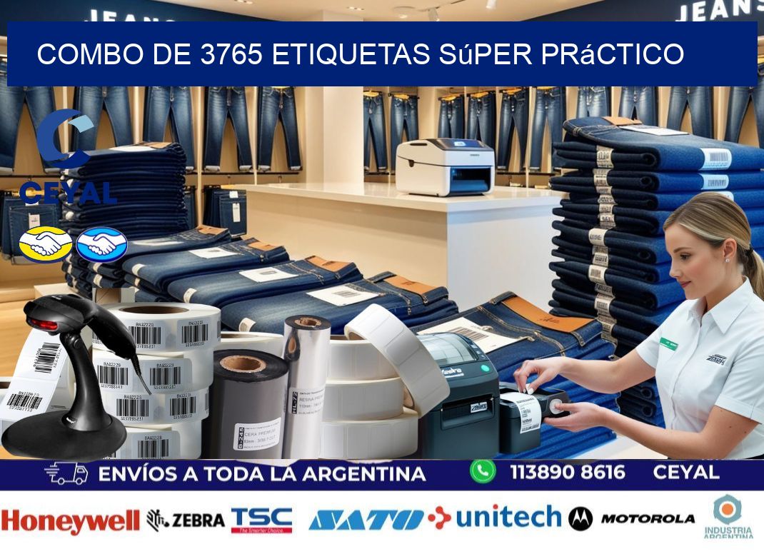Combo de 3765 etiquetas súper práctico