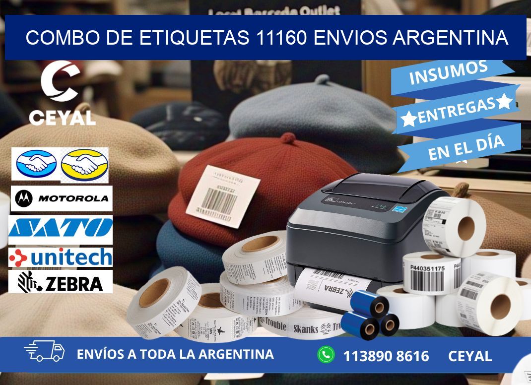 Combo de etiquetas 11160 ENVIOS ARGENTINA