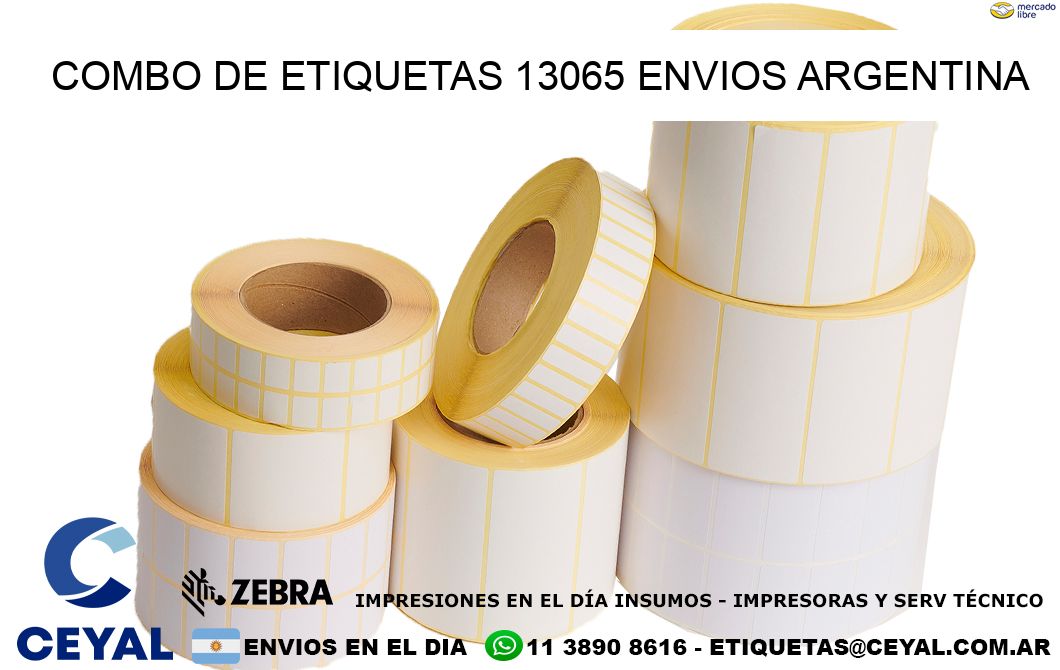 Combo de etiquetas 13065 ENVIOS ARGENTINA