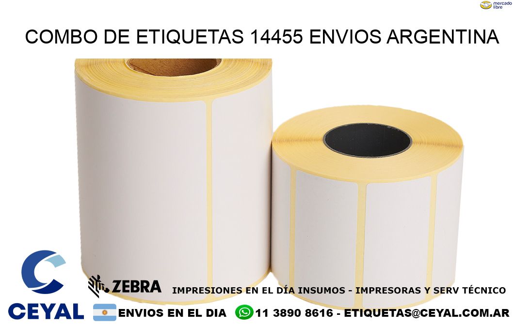 Combo de etiquetas 14455 ENVIOS ARGENTINA