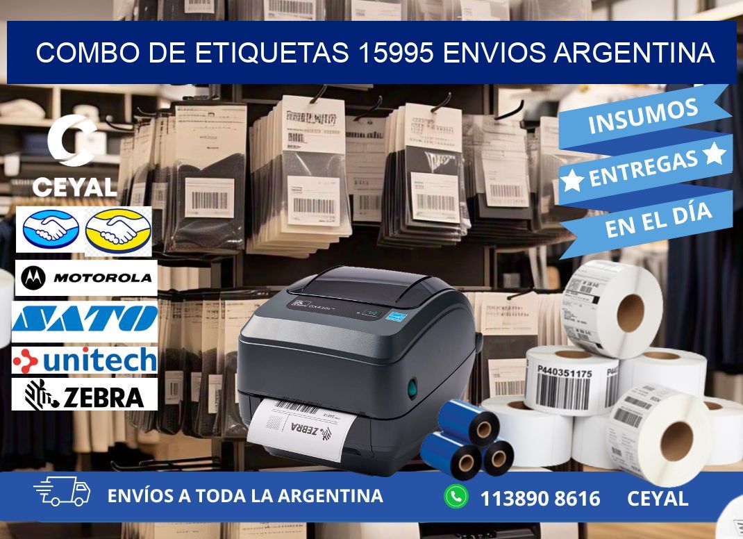 Combo de etiquetas 15995 ENVIOS ARGENTINA