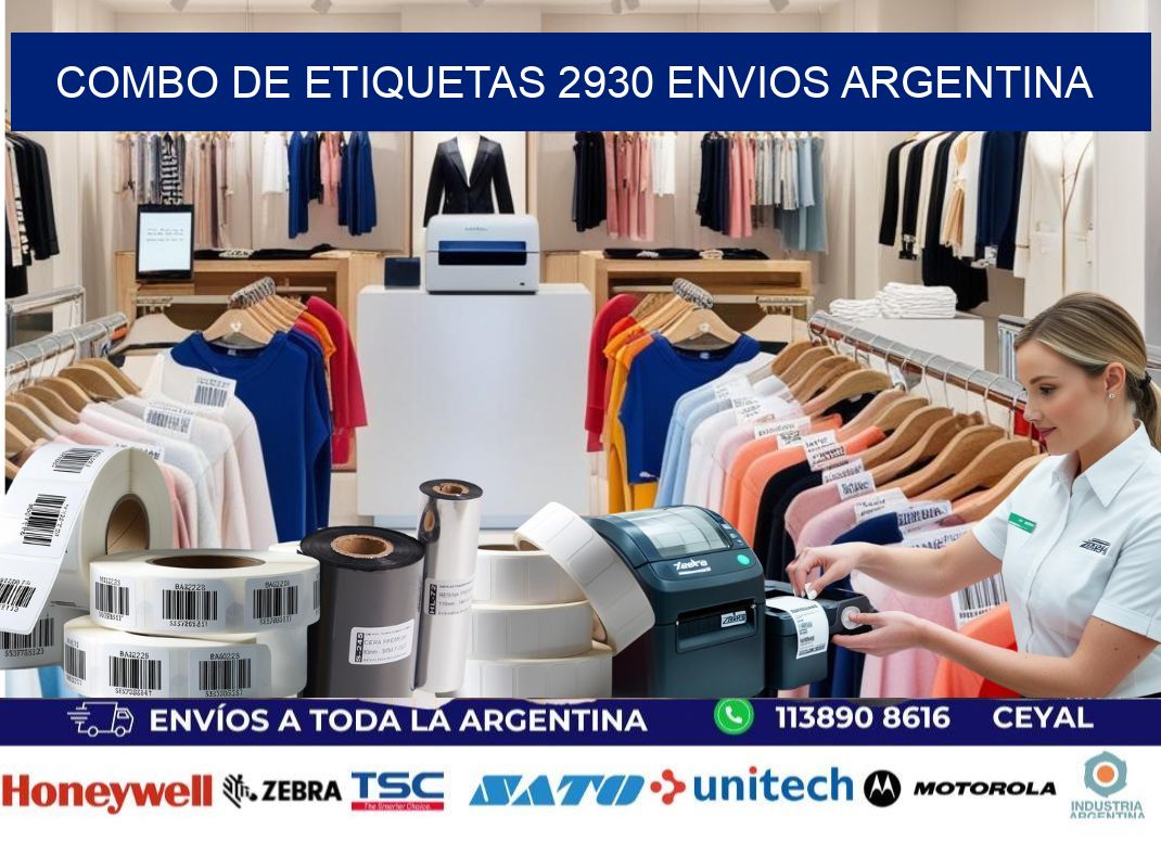Combo de etiquetas 2930 ENVIOS ARGENTINA